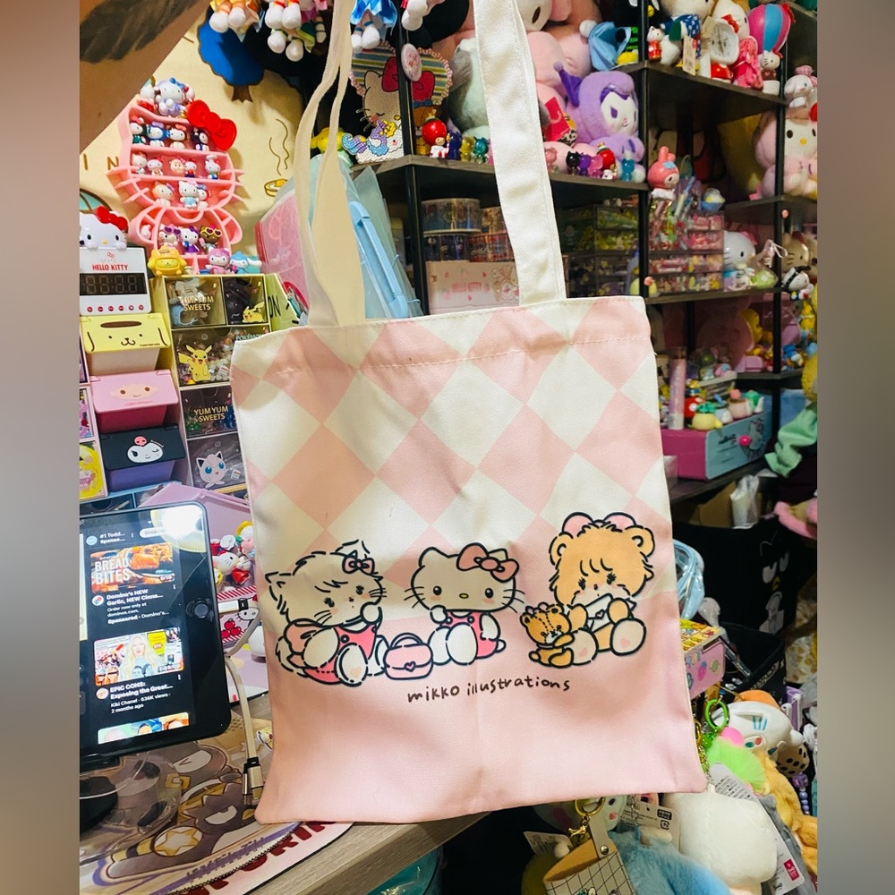 Mikko and Hello Kitty tote bag